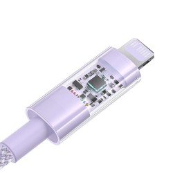 Kabel Baseus Gem Usb C-Lightning 20W 1M (Fioletowy)