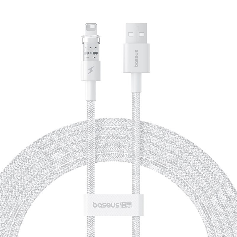 Kabel Baseus Gem Typ Usb Typ A - Lightning 2.4A 2M (Biały)