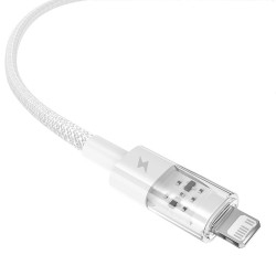 Kabel Baseus Gem Typ Usb Typ A - Lightning 2.4A 2M (Biały)