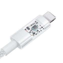Kabel Baseus Gem Typ Usb Typ A - Lightning 2.4A 2M (Biały)