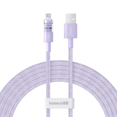 Kabel Baseus Gem Typ Usb Typ A - Lightning 2.4A 2M (Fioletowy)