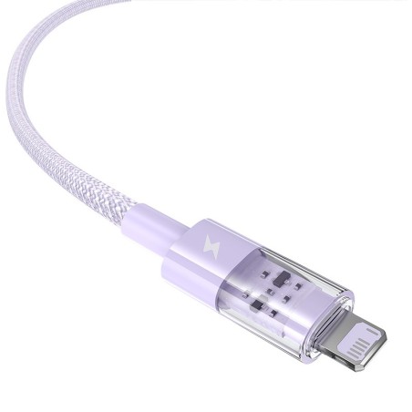 Kabel Baseus Gem Typ Usb Typ A - Lightning 2.4A 2M (Fioletowy)