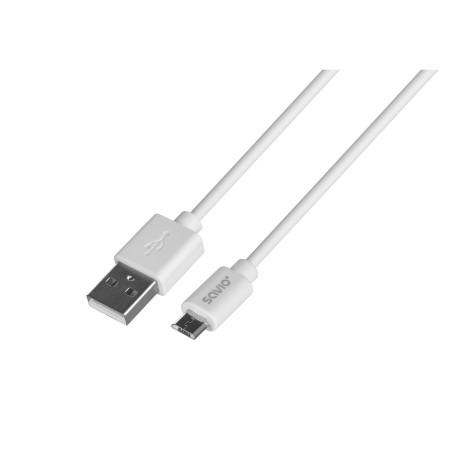 Kabel Savio Cl-123 (Micro Usb - Usb 2.0   1M  Kolor Biały)