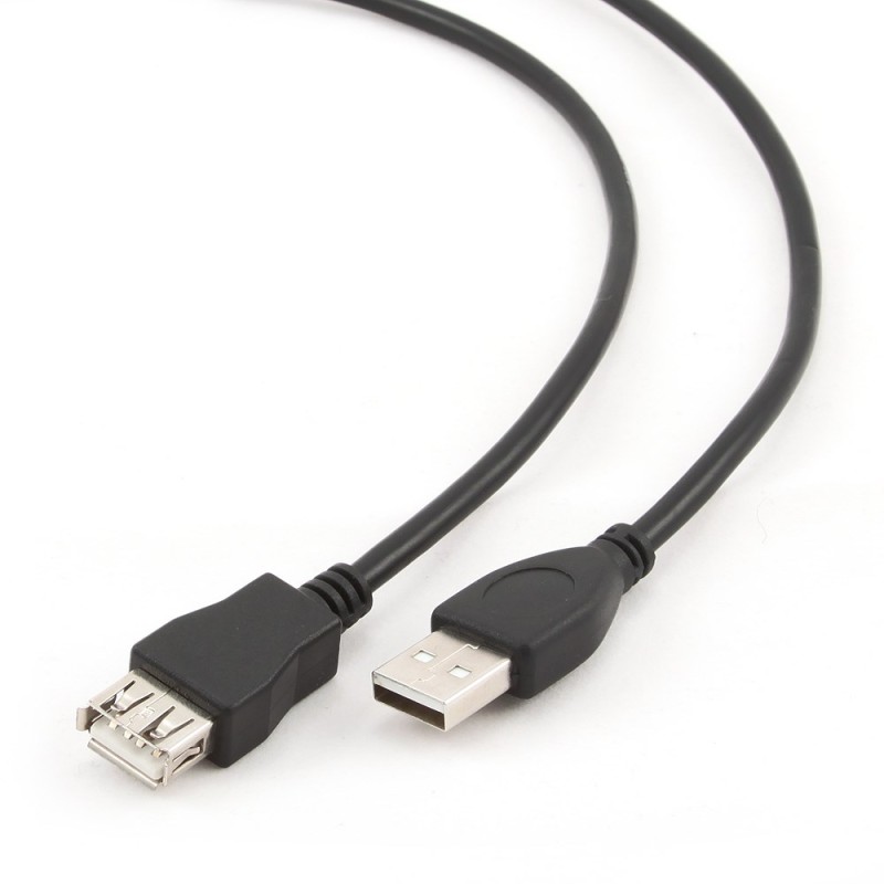 Kabel Gembird Ccp-Usb2-Amaf-10 (Usb 2.0 Typu A F - Usb 2.0 Typu A M  3M  Kolor Czarny)