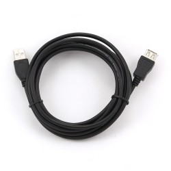 Kabel Gembird Ccp-Usb2-Amaf-10 (Usb 2.0 Typu A F - Usb 2.0 Typu A M  3M  Kolor Czarny)