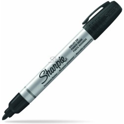 Marker Premanentny Sharpe Metal Okrągły Czarny