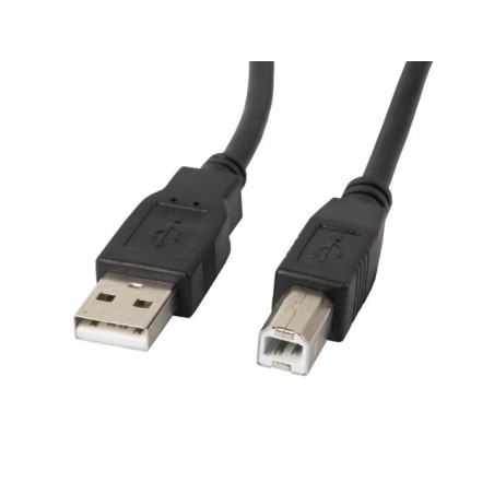 Kabel Lanberg Ca-Usba-11Cc-0030-Bk (Usb 2.0 Typu A M - Usb 2.0 Typu B M  3M  Kolor Czarny)