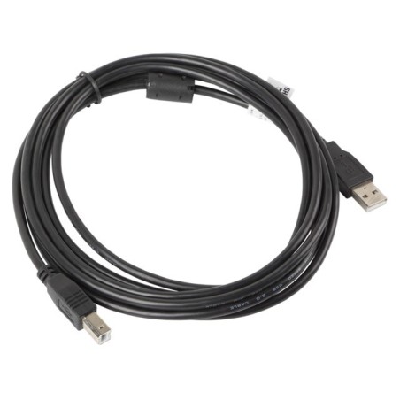 Kabel Lanberg Ca-Usba-11Cc-0030-Bk (Usb 2.0 Typu A M - Usb 2.0 Typu B M  3M  Kolor Czarny)