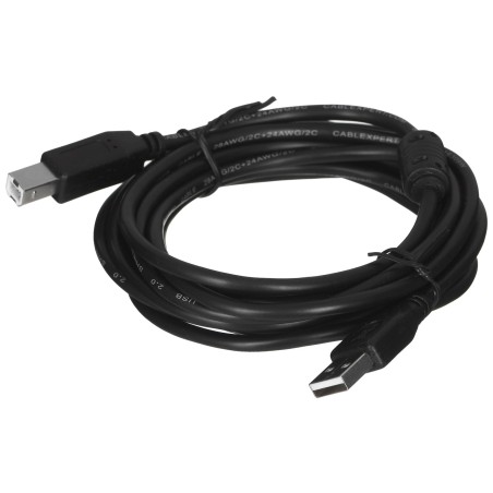 Kabel Gembird Ccf-Usb2-Ambm-10 (Usb 2.0 Typu A M - Usb 2.0 Typu B M  3M  Kolor Czarny)