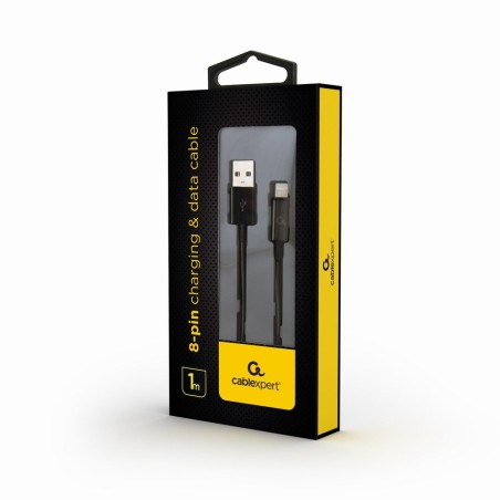 Kabel Gembird Cc-Usb2-Amlm-1M (Usb 2.0 M - Lightning M  1M  Kolor Czarny)