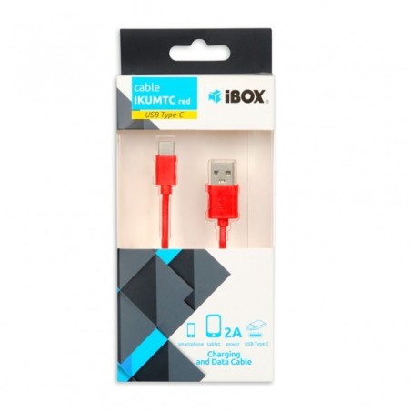 Kabel Ibox Ikumtcr (Usb 2.0 Typu A - Usb Typu C   1M  Kolor Czerwony)