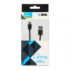 Kabel Ibox Usb Typ-C, 2A 1M Ikumtc (Usb 2.0 Typu A M - Usb Typu C M  1M  Kolor Czarny)