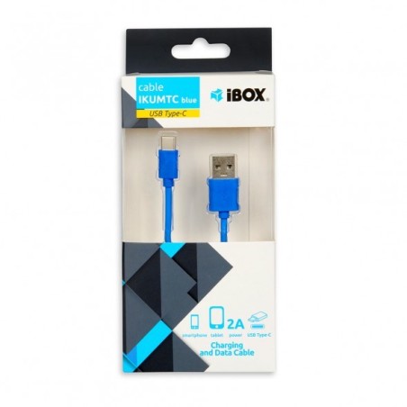 Kabel Ibox Ikumtcb (Usb 2.0 Typu A - Usb Typu C   1M  Kolor Niebieski)