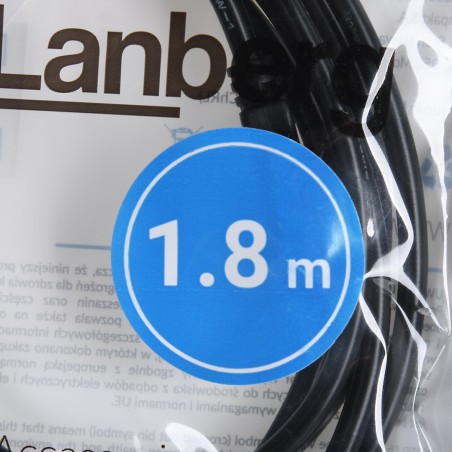 Lanberg Kabel Usb-A 2.0 M/M 1.8M Czarny Ca-Usba-20Cu-0018-Bk