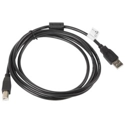 Kabel Lanberg Ca-Usba-11Cc-0018-Bk (Usb 2.0 M - Usb 2.0 Typu B M  1,8M  Kolor Czarny)