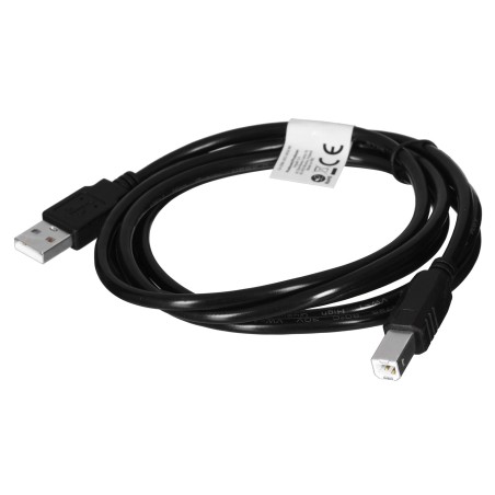 Kabel Lanberg Ca-Usba-10Cc-0018-Bk (Usb 2.0 M - Usb 2.0 M  1,8M  Kolor Czarny)