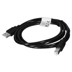 Kabel Lanberg Ca-Usba-10Cc-0018-Bk (Usb 2.0 M - Usb 2.0 M  1,8M  Kolor Czarny)