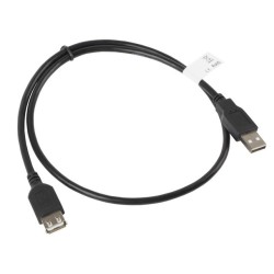 Kabel Lanberg Ca-Usbe-10Cc-0007-Bk (Usb 2.0 M - Usb 2.0 F  0,7M  Kolor Czarny)