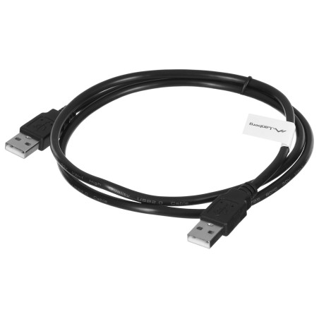 Lanberg Kabel Usb-A 2.0 M/M 1M Czarny Ca-Usba-20Cu-0010-Bk