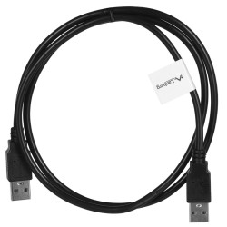 Lanberg Kabel Usb-A 2.0 M/M 1M Czarny Ca-Usba-20Cu-0010-Bk