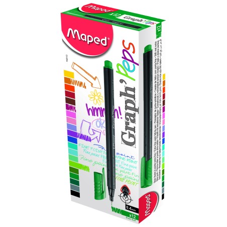 Cienkopis_Graph Peps Zielony 749113 Maped 0.4Mm