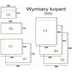 Koperty Samoklejące Z Paskiem Hk Nc Koperty Format B-4