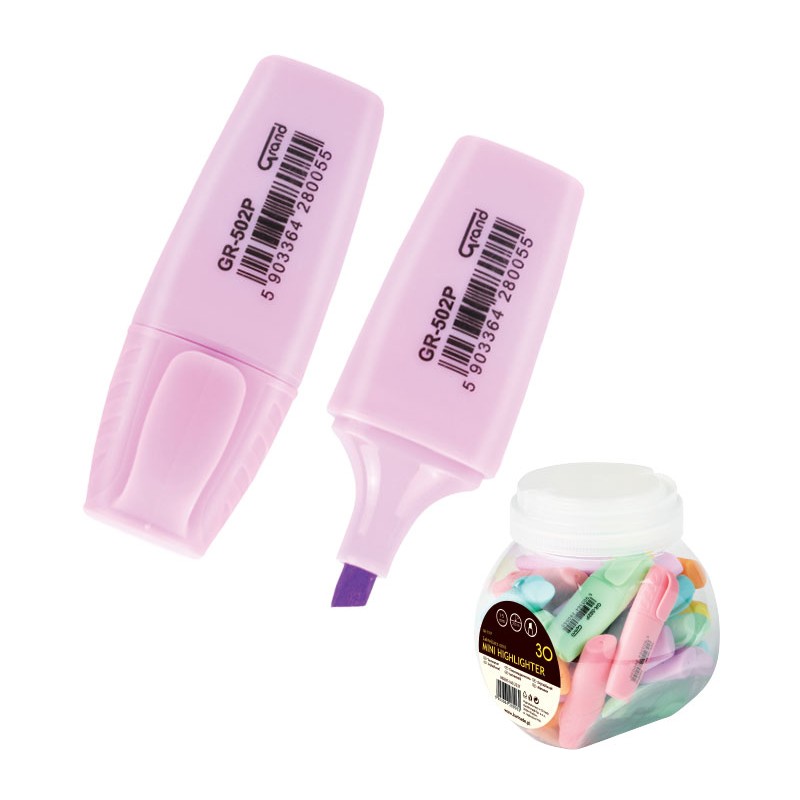 Zakreślacz Grand Gr-502P Mini Pastelowy 160-2237