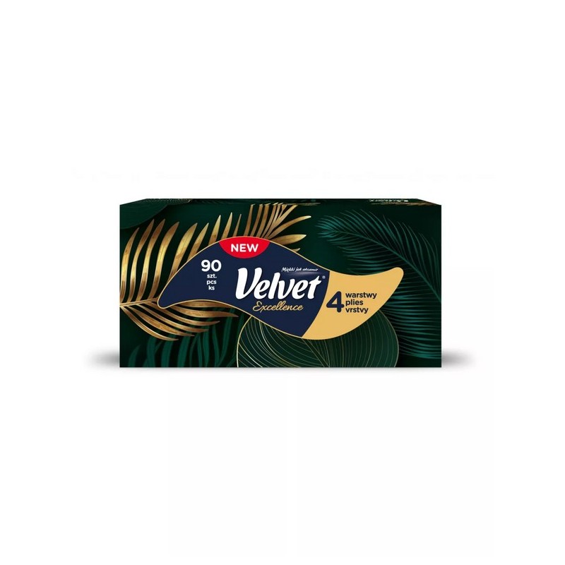 Chusteczki Velvet Excellent 4Warstwy (90Szt)