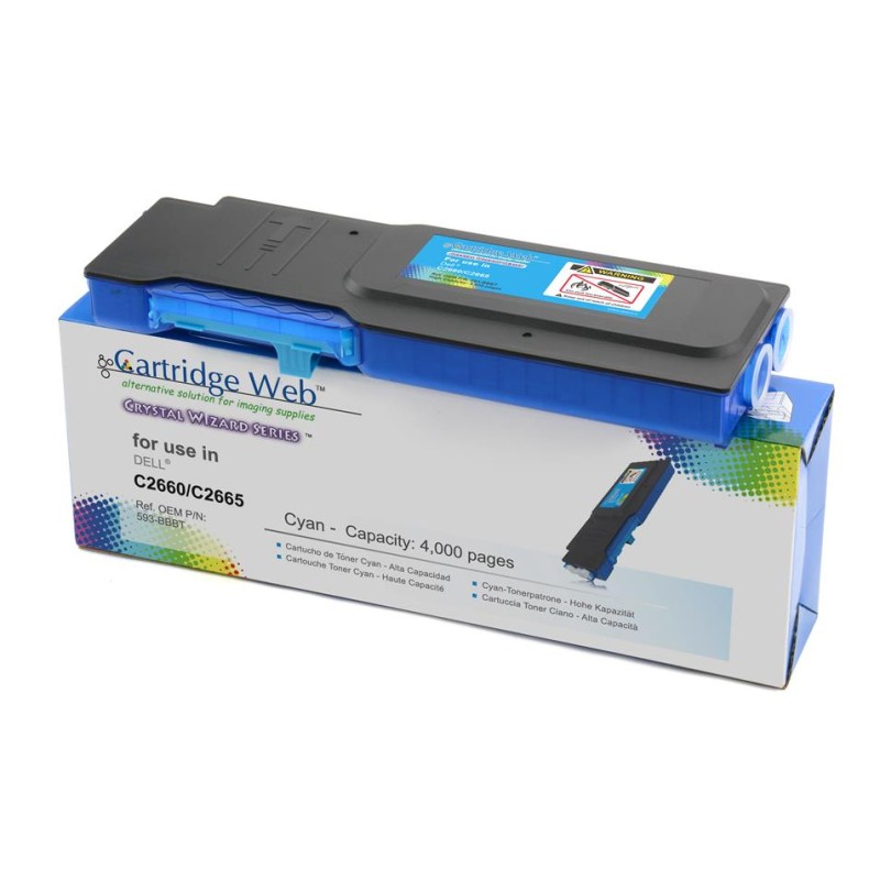 Toner Cartridge Web Cyan Dell 2660 Zamiennik 593-Bbbt