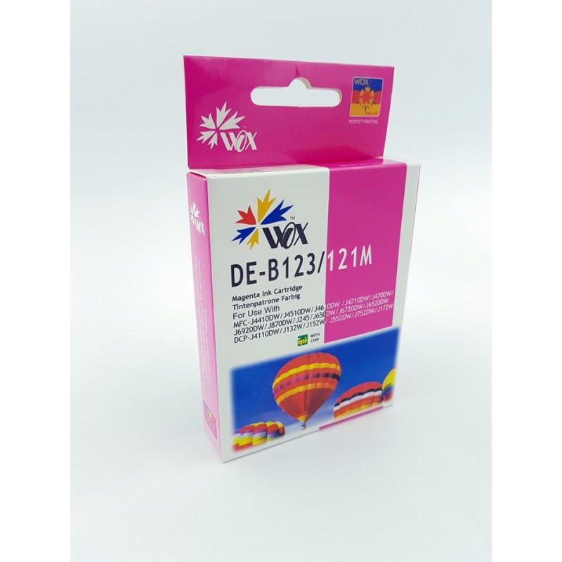 Tusz Wox Magenta Brother Lc-123M/Lc-121M Zamiennik Lc123M/Lc121M