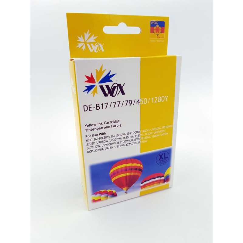 Tusz Wox Yellow Brother Lc1280Y Zamiennik Lc1280Y