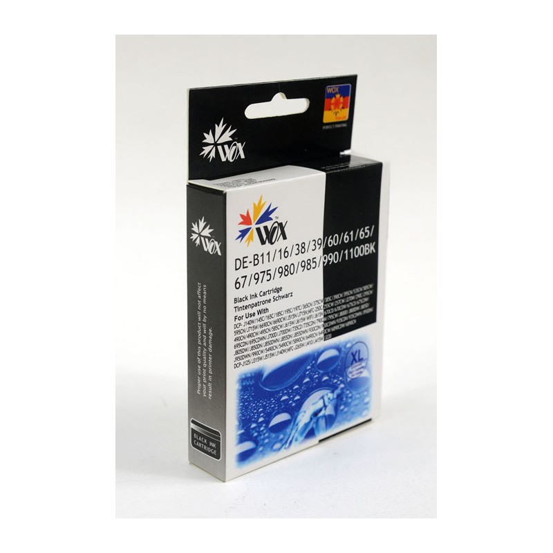 Tusz Wox Black Brother Lc980Bk/Lc985Bk/Lc1100Bk Zamiennik Lc-980Bk / Lc-985Bk / Lc-1100Bk