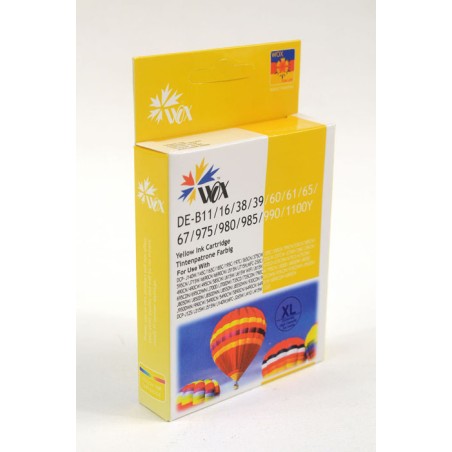 Tusz Wox Yellow Brother Lc980Y/Lc985Y/Lc1100Y Zamiennik Lc-980Y / Lc-985Y / Lc-1100Y