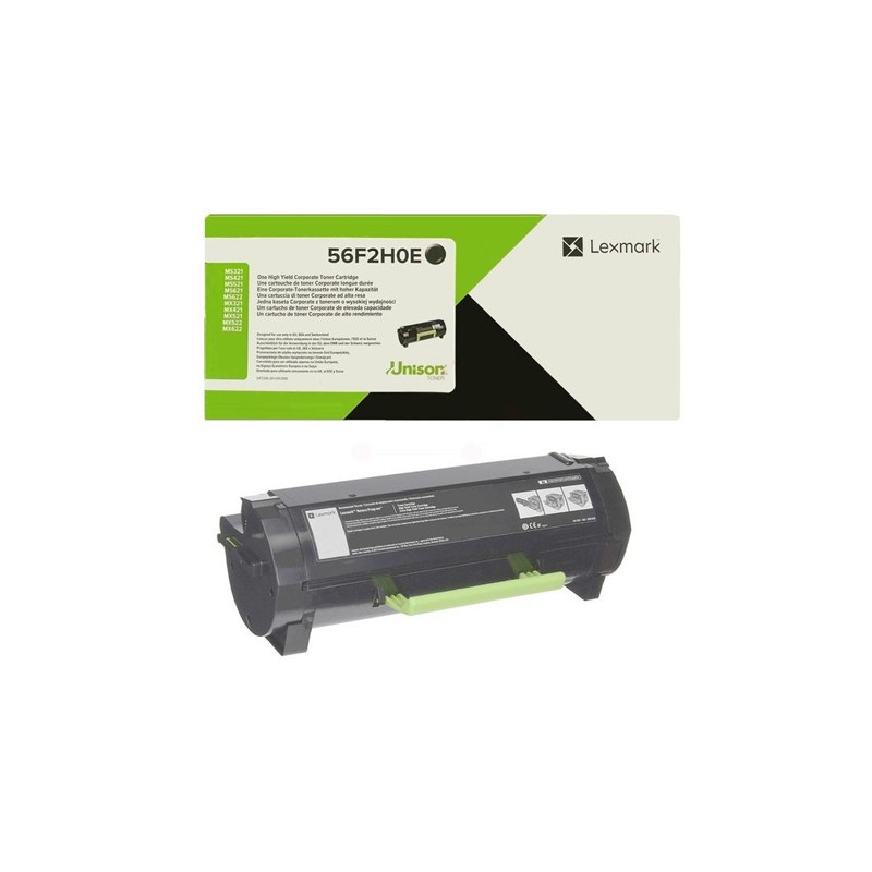 Oryginalny Toner Czarny Lexmark Ms321, Ms421, Ms521, Ms621, Ms622, Mx321, Mx421, Mx521, Mx522, Mx622 (56F2H0E)