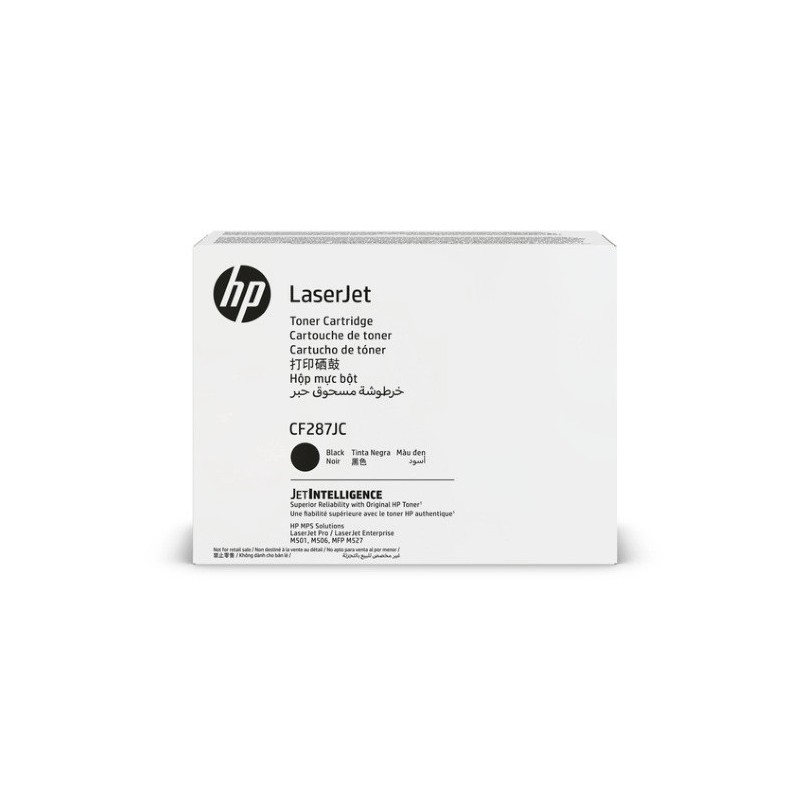 Oryginalny Toner Czarny Hp Laserjet Enterprise M501, M506, M527 (87Jc Cf287Jc), Kompatybilne Z Cf287X