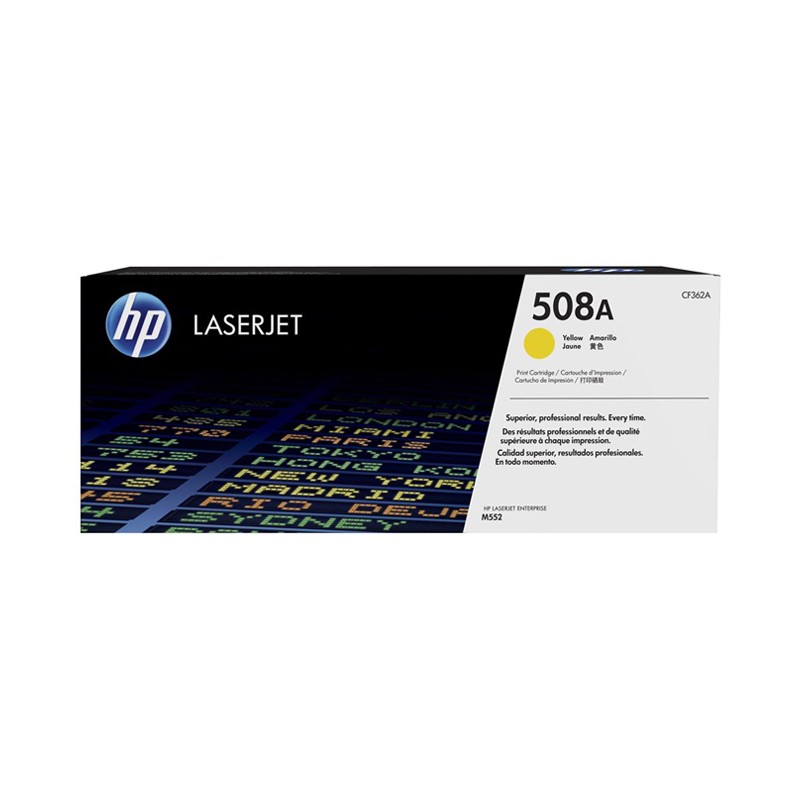 Oryginalny Toner Yellow Hp Color Laserjet Enterprise M552 (508A Cf362A)
