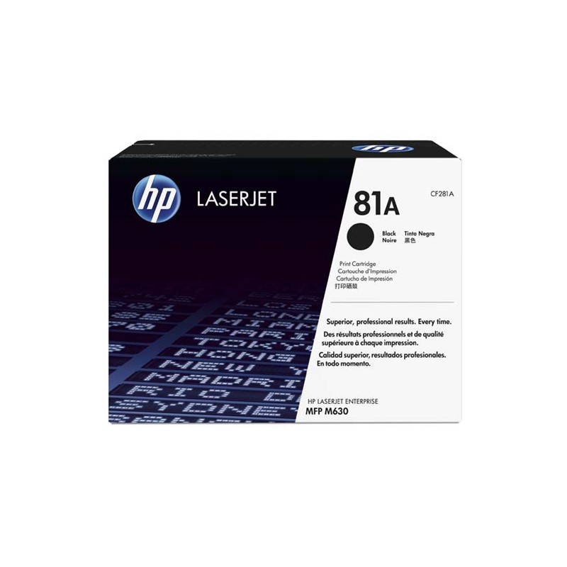 Oryginalny Toner Czarny Hp Laserjet Enterprise M604, M605, M606, M630 (81A Cf281A)