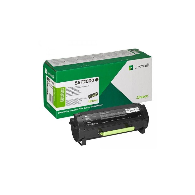 Oryginalny Toner Czarny Lexmark Ms321, Ms421, Ms521, Ms621, Ms622, Mx321, Mx421, Mx521, Mx522, Mx622 (56F2000)