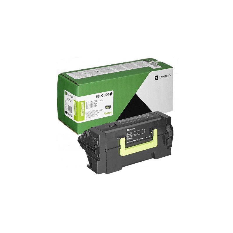 Oryginalny Toner Czarny Lexmark Ms725, Ms823, Ms825, Ms826, Mx722, Mx822, Mx826 (58D2000)