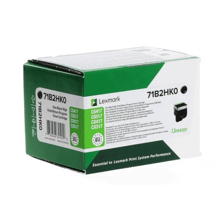 Oryginalny Toner Black Lexmark Cs417, Cs517, Cx417, Cx517 (71B2Hk0)