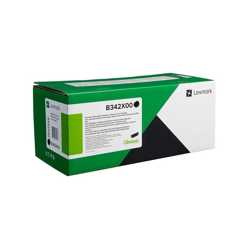 Oryginalny Toner Czarny Lexmark B3340, B3442, Mb3442 (B342X00)