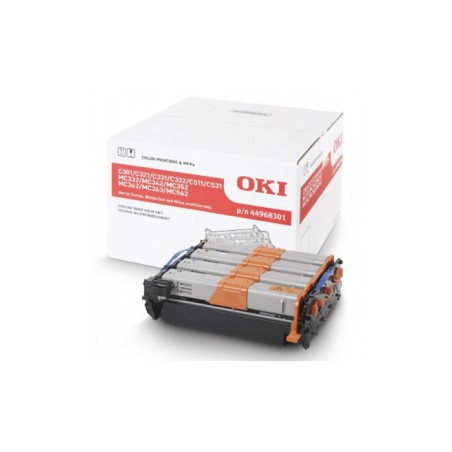 Oryginalny Moduł Bębna Cmyk Oki C301, C321, C331, C332, C511, C531, Mc332, Mc342, Mc352, Mc362, Mc363, Mc562 (44968301)