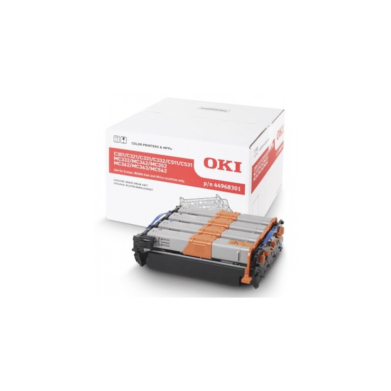 Oryginalny Moduł Bębna Cmyk Oki C301, C321, C331, C332, C511, C531, Mc332, Mc342, Mc352, Mc362, Mc363, Mc562 (44968301)