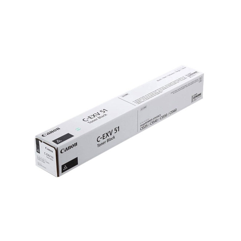 Oryginalny Toner Black Canon Adv Ir-C5535, Ir-C5540, Ir-C5550, Ir-C5560 (C-Exv51Bk, Cexv51Bk, 0481C002)