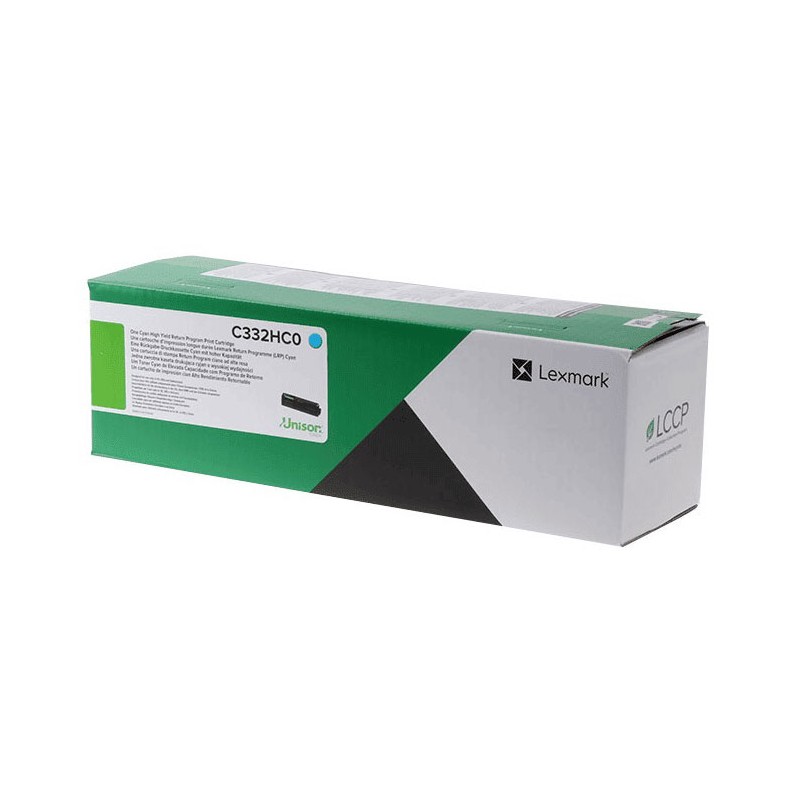 Oryginalny Toner Cyan Lexmark C3326 (C332Hc0)