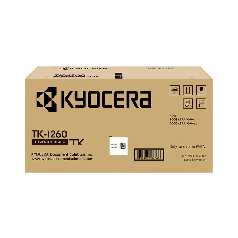 Oryginalny Toner Czarny Kyocera Ecosys Pa4000 (Tk-1260, Tk1260, 1T0C150Nl0)