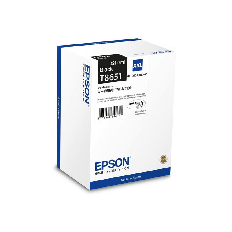 Oryginalny Tusz Black Epson T8651 Xxl (C13T865140)