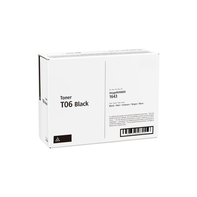 Oryginalny Toner Czarny Canon Ir1643 (T06, 3526C002)