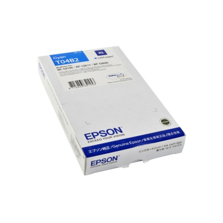 Oryginalny Tusz Cyan Epson T04B2 (C13T04B240)