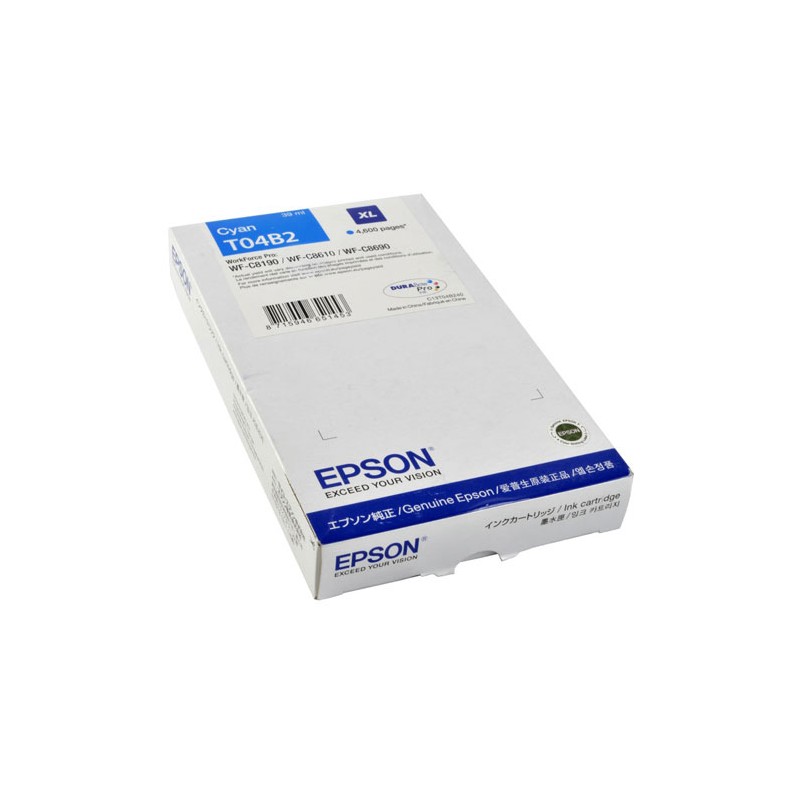 Oryginalny Tusz Cyan Epson T04B2 (C13T04B240)